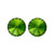 14mm Simple Rivoli Earrings - Olivine Pierced