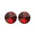 14mm Simple Rivoli Earrings - Siam Clipped