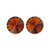 14mm Simple Rivoli Earrings - Smoked Topaz Clipped