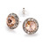 15mm Performance Earrings - Light Peach Pierced