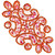 PriceLess Crystal Trim Applique Gel Backed 631 Hyacinth