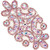 PriceLess Crystal Trim Applique Gel Backed 631 Light Rose