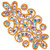 PriceLess Crystal Trim Applique Gel Backed 631 Light Topaz