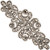 PriceLess Crystal Trim Applique Gel Backed 632 Jet Hematite