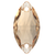 Preciosa Sew On Navette Honey 18x9mm