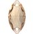 Preciosa Sew On Navette Honey 18x9mm