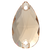 Preciosa Sew On Pear Honey 28x17mm