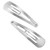 Make Your Own Rhinestone Hair Accessory -  Snap Barrette Silver