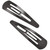 Make Your Own Rhinestone Hair Accessory -  Snap Barrette Black
