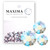 MAXIMA Crystals by Preciosa Mix Pack Flatback Round Black Diamond Shimmer AB