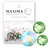 MAXIMA Crystals by Preciosa Mix Pack Flatback Round Chrysolite Opal AB