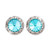 15mm Performance Earrings - Aqua Bohemica Pierced