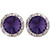 20mm Performance Earrings - Purple Velvet Pierced