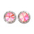 Rose Laser Shine Clipped Earrings