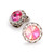 15mm Performance Earrings - Rose-Laser Shine Clipped