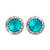 15mm Performance Earrings - Blue Zircon Pierced
