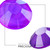 Crystals for Nails Mixed Size Pack Neon Violet