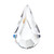 PriceLess Crystal Flatback Shape Pear Crystal 08x4mm