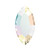 PriceLess Crystal Flatback Shape Navette Crystal AB 08x4mm