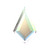 PriceLess Crystal Flatback Shape Kite Crystal AB 06x4mm