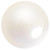 PriceLess Trims Flatback Pearls White 6mm
