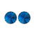 14mm Simple Rivoli Earrings - Dark Indigo Clipped