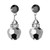 Starlight Crystal Jewelry™ Bead Dangle Earring Jet Hematite Pierced