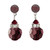 Starlight Crystal Jewelry™ Bead Dangle Earring - Burgundy Pierced