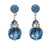 Starlight Crystal Jewelry™ Bead Dangle Earring - Montana Pierced