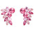 Starlight Crystal Jewelry™ Dance Sport Earring Rose/Light Rose Pierced