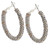 Starlight Crystal Jewelry™ Pave Hoop Earring Crystal AB 40mm Pierced