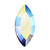 MAXIMA Crystals by Preciosa Flatback Shape Navette Crystal AB 8x4mm