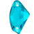Starcut Crystal Sew On Galactic Blue Zircon 19x12mm