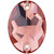 Starcut Crystal Sew On Oval Burgundy 18x13mm