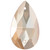 Starcut Crystal Sew On Pear Golden Shadow 18x10.5mm