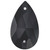 Starcut Crystal Sew On Pear Jet 18x10.5mm
