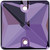 Starcut Crystal Sew On Square Amethyst 14mm