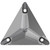 Starcut Crystal Sew On Triangle Black Diamond 16mm