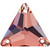 Starcut Crystal Sew On Triangle Burgundy 16mm