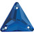 Starcut Crystal Sew On Triangle Montana 16mm