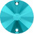 Starcut Crystal Sew On Rivoli Blue Zircon 14mm