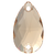 Preciosa Sew On Pear Honey 12x7mm