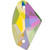 Starcut Crystal Sew On Galactic Crystal AB Unfoiled 19x12mm