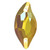 Starcut Crystal Sew On Leaf Sunflower 20x10mm