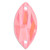 Starcut Crystal Sew On Navette Peach Delite 18x9mm