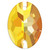 Starcut Crystal Sew On Oval Sunflower 18x13mm