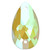 Starcut Crystal Sew On Pear Mint Green Delite 18x10.5mm