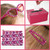 Starcut Crystal Flatback Rhinestones Fuchsia 30ss