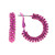 Starlight Crystal Jewelry™ Pave Hoop Earring Rose 20mm Pierced