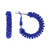 Starlight Crystal Jewelry™ Pave Hoop Earring Sapphire 20mm Pierced